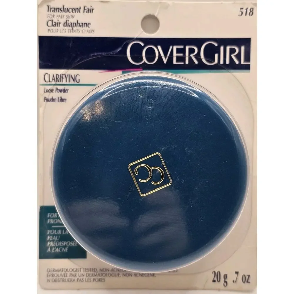 Nos‎ Vintage COVERGIRL Clarifying Loose Powder Translucent Fair 518 0.7oz